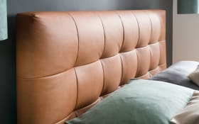 Motor-Boxspringbett Barell, cognac, 180 x 200 cm, Härtegrad 3 und 4