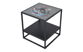 Minecraft Beistelltisch, schwarz, quadratisch