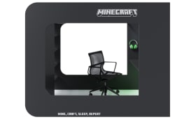 Minecraft Kojenbett, schwarz carbon Nachbildung, 120 x 200 cm