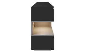 Minecraft Sideboard, schwarz carbon Nachbildung/grau