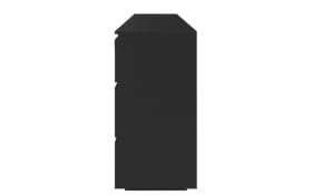 Minecraft Sideboard, schwarz carbon Nachbildung/grau