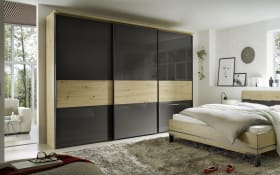 Schlafzimmer Studioline, anthrazit/Artisan Eiche, 120 x 200 cm