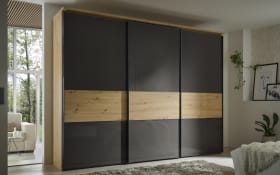 Schlafzimmer Studioline, anthrazit/Artisan Eiche, 120 x 200 cm