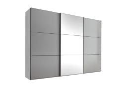 Schwebetürenschrank Lento, saphir, 280 x 222 cm, inkl. Zusatzausstattung