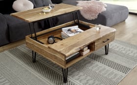 Couchtisch Mustique, Akazie massiv, inkl. Funktionen