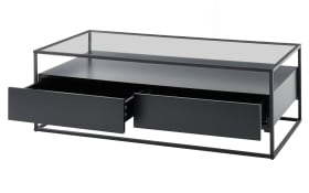 Couchtisch Evora, schwarz, inkl. Schubkästen