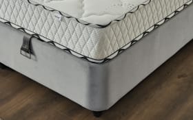 Polsterbett Almila, grau, 180 x 200 cm