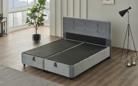 Polsterbett Almila, grau, 180 x 200 cm