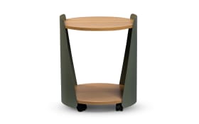 Beistelltisch Sandro 2, Eiche/grün