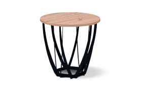 Beistelltisch Mella 1, Artisaneiche/schwarz