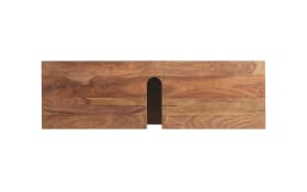 Waschbeckenunterschrank Yoga, massives Shishamholz 