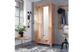 Dielenschrank Yoga, massives Shishamholz 