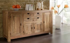 Kommode Yoga, massives Shishamholz 