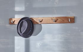 Garderobenleiste Yoga, massives Shishamholz 