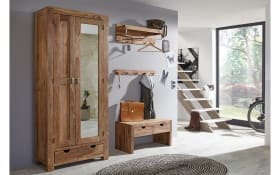 Garderobenleiste Yoga, massives Shishamholz 