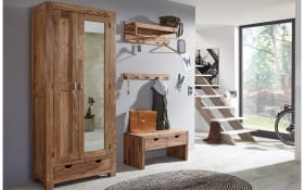 Garderobenbank Yoga, massives Shishamholz 