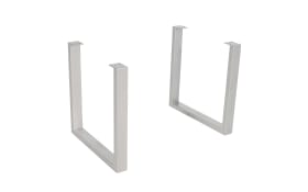 Esstisch Mesa verde, Akazie/silberfarbig