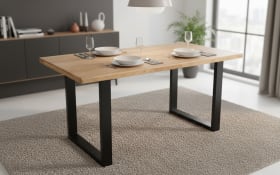 Esstisch Mesa verde, Eiche/schwarz