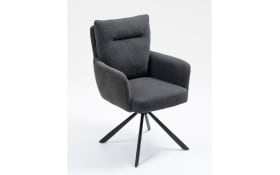 Drehstuhl Stefan, anthrazit, inkl. Rückholfunktion