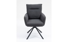 Drehstuhl Stefan, anthrazit, inkl. Rückholfunktion