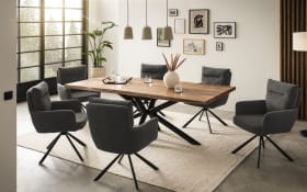 Drehstuhl Stefan, anthrazit, inkl. Rückholfunktion