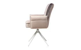 Armlehnenstuhl Ruben S, creme/braun