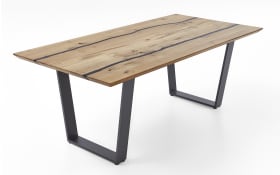 Esstisch Epoxy, Charakter Eiche massiv