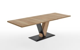 Ausziehtisch Victory, Wildeiche/schwarz