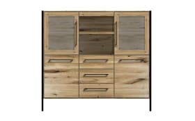 Highboard 3013, Charakter-Eiche massiv