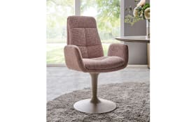 Schalen-Sessel Virello, rose/beige