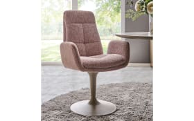 Schalen-Sessel Virello, rose/beige, inkl. Drehfunktion