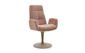 Schalen-Sessel Virello, rose/beige, inkl. Drehfunktion