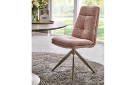 Schalen-Stuhl Virello, rose/beige, inkl. Drehfunktion