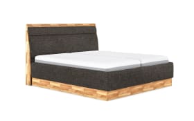 Polsterbett Incana III, anthrazit/Eiche, inkl. Bettkasten