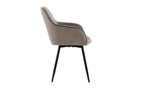 Stuhl Alma 02, grau/schwarz, inkl. 360° Drehfunktion