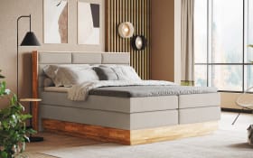 Boxspringbett Incana, natural, inkl. Bettkästen
