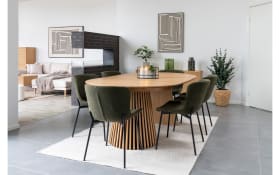 Stuhl Maceda, dunkelgrün/schwarz