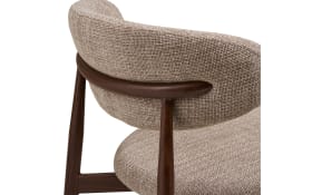 Esszimmerstuhl Levanto, sandfarbig/Holz-Nachbildung