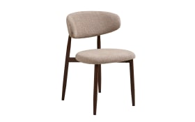 Esszimmerstuhl Levanto, sandfarbig/Holz-Nachbildung