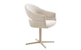 Stuhl Dover, beige/grau, inkl. Drehfunktion