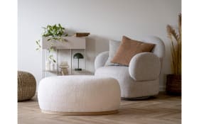 Pouf Manhattan, weiß