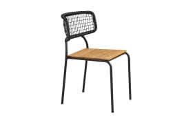 Gartenstuhl Nashville, Teakholz/schwarz