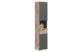 Hochschrank Mason, Nox Oak Nachbildung/basaltfarbig, Höhe 190 cm