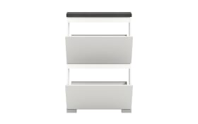 Schuhschrank Shoelove, grau/weiß, 60 cm
