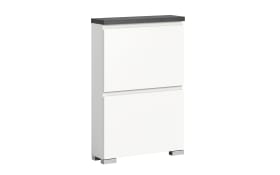 Schuhschrank Shoelove, grau/weiß, 60 cm