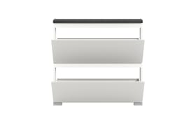 Schuhschrank Shoelove, grau/weiß, 95 cm