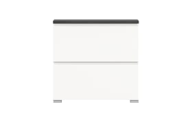 Schuhschrank Shoelove, grau/weiß, 95 cm