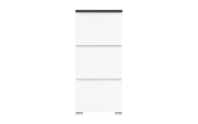 Schuhschrank Shoelove, grau/weiß, 133 cm