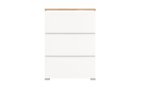 Schuhschrank Shoelove, Eiche-Nachbildung/weiß, 130 cm