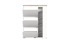 Schuhschrank Shoelove, Eiche-Nachbildung/weiß, 95 x 130 cm